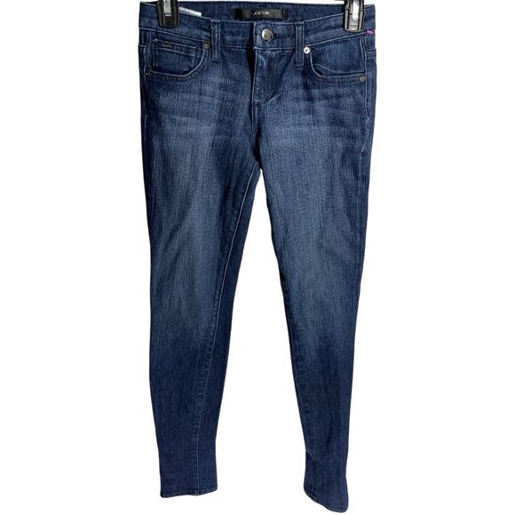 Joes Jeans Jeggings Size 24 Dark Blue Denim Low Rise Made in USA Cotton Capsule - Picture 1 of 5